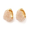 Rack Plating Brass Hoop Earrings for Women EJEW-G394-31G-1