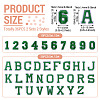 36Pcs 2 Sets 2 Styles Letter A~Z & Number 0~9 Polyester Embroidery Sew On Patches Sets PATC-TA0001-55C-3