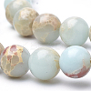 Synthetic Imperial Jasper Beads Strands X-G-Q462-131B-8mm-3