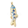 Brass Enamel Pendants KK-CBAEEA8-09D-G-1