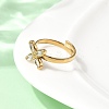 304 Stainless Steel Cubic Zirconia Finger Rings RJEW-C169-01G-03-3
