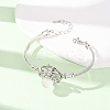 Rotating Sun Natural Quartz Crystal Link Bracelets GG-CBA0251-11P-11-3
