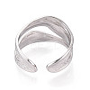 304 Stainless Steel Cuff Ring X-RJEW-N038-112P-2