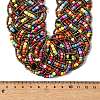 Glass Seed Bead Multi-strand Necklaces NJEW-H063-03G-3