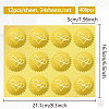 34 Sheets Self Adhesive Gold Foil Embossed Stickers DIY-WH0509-056-2