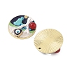Rack Plating Alloy Enamel Pendants FIND-Z062-01G-06-2