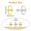 10Pcs 2 Colors Alloy Adjuster Buckles FIND-CJ0004-08-2