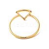 Ion Plating(IP) 201 Stainless Steel Triangle Finger Ring for Women X-RJEW-G266-05G-2