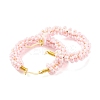 Glass Seed Beaded Hoop Earrings for Women EJEW-C003-02H-RS-2