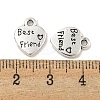 Tibetan Style Zinc Alloy Charms TIBEP-R334-316AS-RS-3