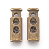 Alloy Spring Cord Locks X-PALLOY-WH0027-04-AB-1