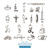 Tibetan Style Zinc Alloy Pendants TIBEP-TA0002-36AS-RS-10