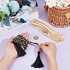 6Pcs 2 Colors Nylon Cotton Braided Chain Belt AJEW-CP0008-17-3