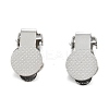 Tarnish Resistant 304 Stainless Steel Clip-on Earring Finding X-STAS-G250-03P-1