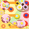 20Pcs 10 Colors Food Grade Eco-Friendly Silicone Focal Beads SIL-CJ0001-12-4