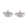 Rack Plating Brass Pave Cubic Zirconia Slide Charms KK-G464-02P-2