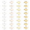 80Pcs 4 Colors Tibetan Style Alloy Charms TIBEP-AR0001-07-1