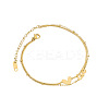 Love Heart 304 Stainless Steel Double Layer Anklets for Women FS-WG96390-01-5