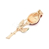 Rose Enamel Pins LS-PALLOY-D361-16G-2