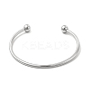 Tarnish Resistant Classic 201 Stainless Steel Cuff Bangles for Women BJEW-P289-01P-2
