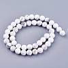 Natural Howlite Round Bead Strands X-G-I107-8mm-2