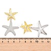 Brass Micro Pave Cubic Zirconia Dangle Stud Earrings EJEW-G471-29D-GP-5