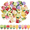 40Pcs 10 Colors Resin Cabochons RESI-SC0006-14-1
