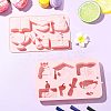 2Pcs College Theme Silicone Molds ST-CJ0043-009-8