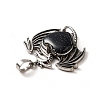 Synthetic Blue Goldstone Heart Pendants KK-K331-01AS-19-4