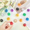 16Pcs 8 Style Transparent Acrylic Pendants MACR-SC0002-12-3
