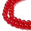 Baking Paint Imitation Jade Glass Round Bead Strands X1-DGLA-Q021-8mm-05-4