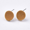 Flocky Iron Stud Earring Findings IFIN-S704-37C-1