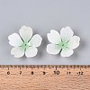 Flower Acrylic Bead Caps SACR-T017-51D-4