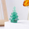 Natural Green Aventurine Christmas Tree Statue DJEW-PW0013-25C-1