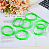 24Pcs Word Silicone Cord Bracelet Wristband BJEW-CN0001-06A-3