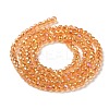 Electroplate Transparent Glass Beads Strands X1-GLAA-H021-01B-FR06-5