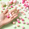 120Pcs 4 Colors  Polyester Pompom Ball FIND-SC0019-66B-4