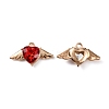 Zinc Alloy Rhinestone Pendants ALRI-TAC0003-24I-2