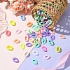 200Pcs 2 Styles Opaque Acrylic Linking Rings OACR-YW0002-05-4