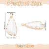 10Pcs Teardrop Glass Pendants FIND-GO0003-65-2