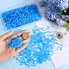Transparent Electroplate Crushed Glass Craft GLAA-SC0001-98B-01-3