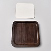 Square Wooden Organizer Display Jewelry Plates ODIS-WH0099-221A-1
