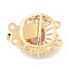 Brass Micro Pave Clear Cubic Zirconia Box Clasps LS-KK-E052-01A-G02-2