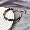 Natural Multicolor Tourmaline Chip Beaded Bracelets for Women BJEW-M110-02-2