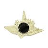 Paper Crane & Sunflower Alloy Enamel Pin Backs for Clothes for Women JEWB-F043-02C-2