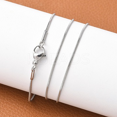 Tarnish Resistant 304 Stainless Steel Snake Chains Necklaces NJEW-O058-24P-1