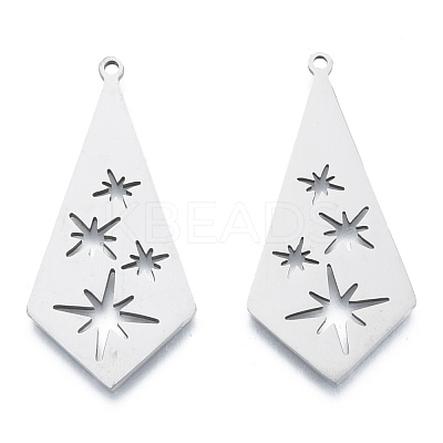 Non-Tarnish 201 Stainless Steel Pendants STAS-N090-LA956-1-1