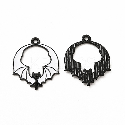 Rack Plating Alloy Enamel Pendants FIND-G054-18EB-01-1