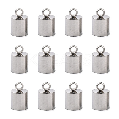 Tarnish Resistant Smooth Surface 201 Stainless Steel Cord Ends STAS-R063-96-1