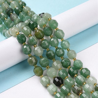 Natural Green Aventurine Beads Strands G-G990-F03-1